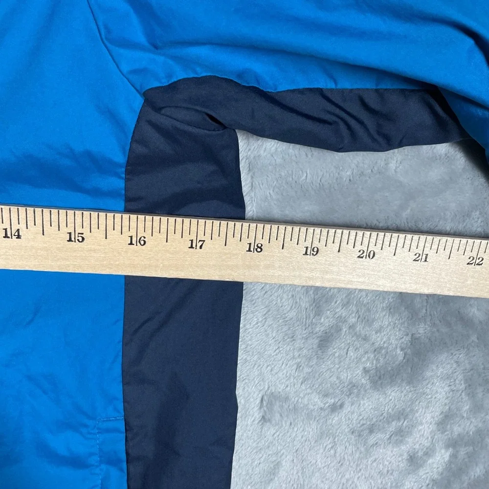 Patagonia Boys Light & Variable Hooded Jacket Blue Large 12 64345 Windbreaker